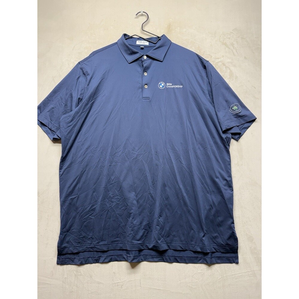Peter Miller Summer Comfort Golf Polo Men’s XXL Blue BMW Championship Embroidery